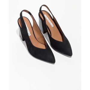 Pointed Slingback Pumps